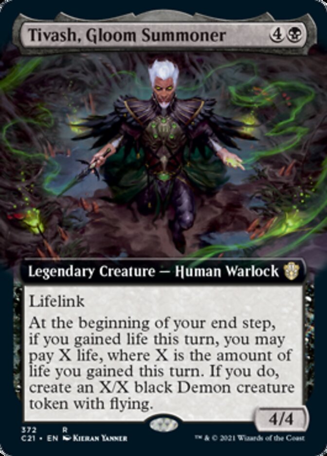 Tivash, Gloom Summoner (Extended Art) [Commander 2021] | Pegasus Games WI