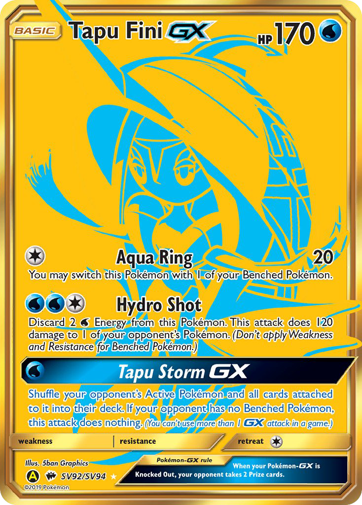 Tapu Fini GX (SV92/SV94) [Sun & Moon: Hidden Fates - Shiny Vault] | Pegasus Games WI