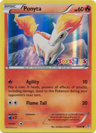 Ponyta (14/83) (Toys R Us Promo) [XY: Generations] | Pegasus Games WI