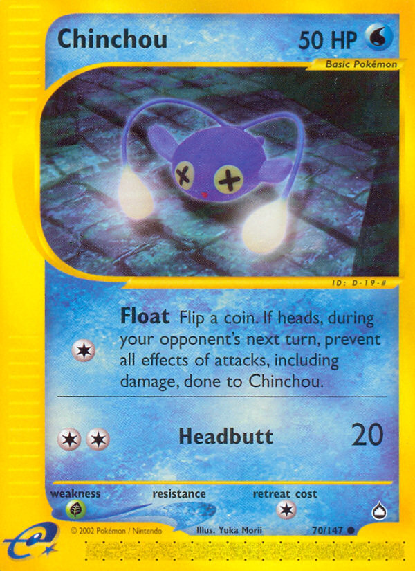 Chinchou (70/147) [Aquapolis] | Pegasus Games WI