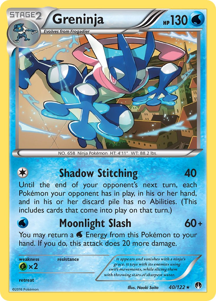Greninja (40/122) (Theme Deck Exclusive) [XY: BREAKpoint] | Pegasus Games WI
