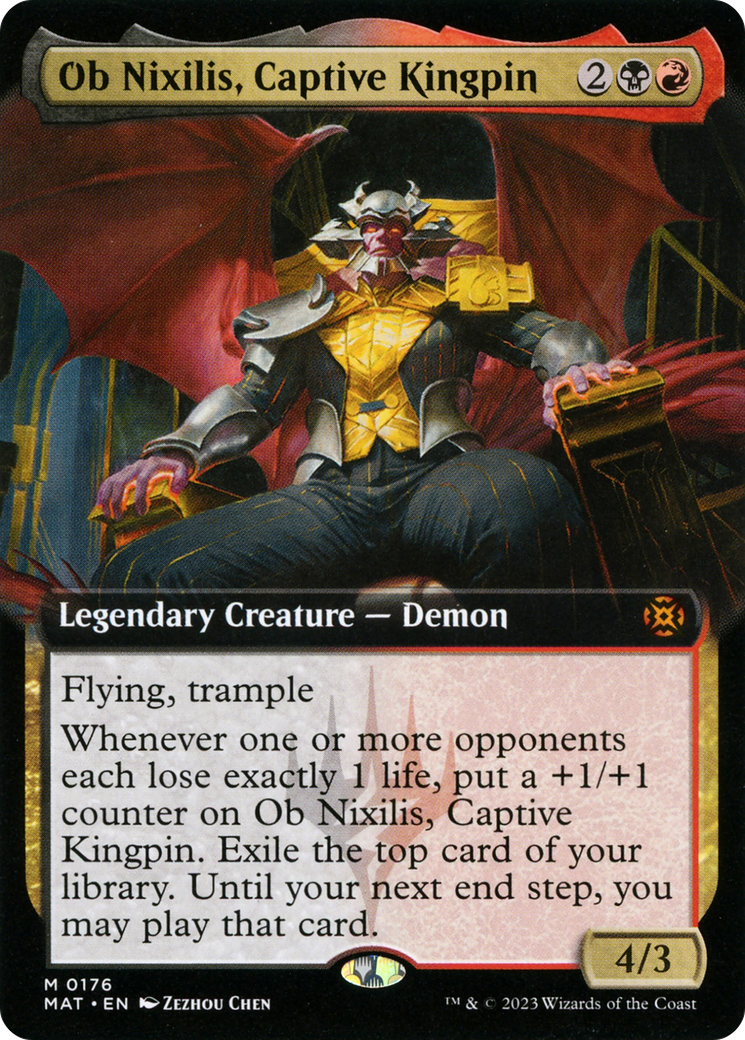 Ob Nixilis, Captive Kingpin (Extended Art) [March of the Machine: The Aftermath] | Pegasus Games WI