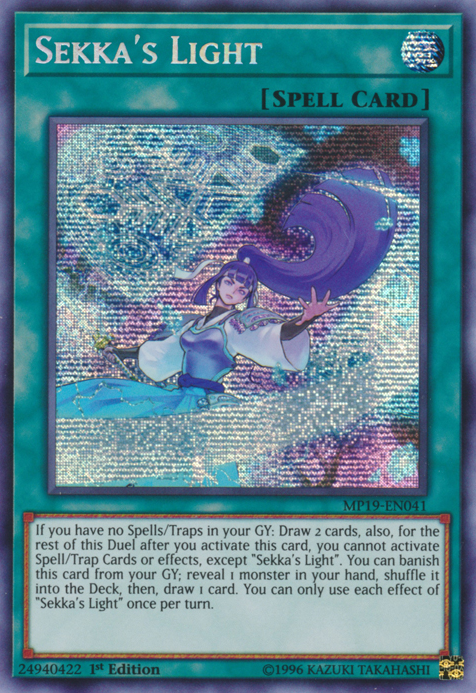 Sekka's Light [MP19-EN041] Prismatic Secret Rare | Pegasus Games WI