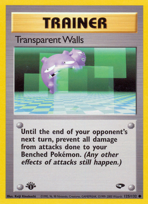 Transparent Walls (125/132) [Gym Challenge 1st Edition] | Pegasus Games WI