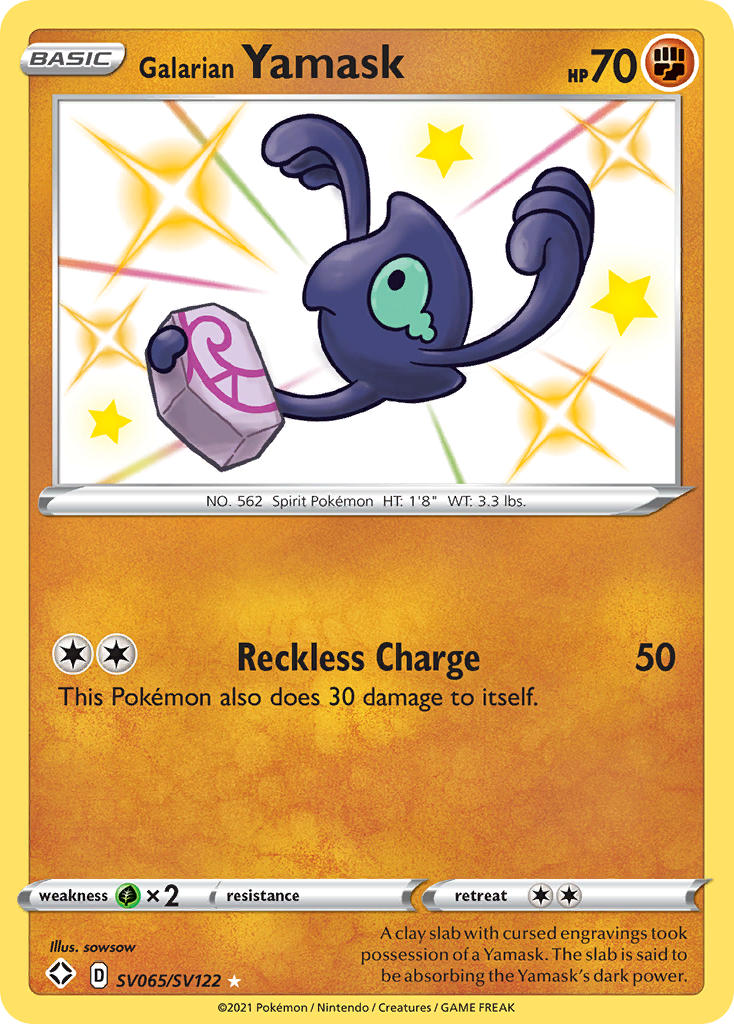 Galarian Yamask (SV065/SV122) [Sword & Shield: Shining Fates] | Pegasus Games WI