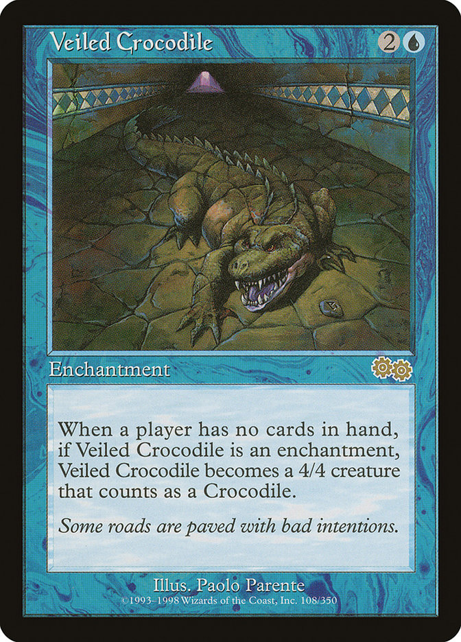 Veiled Crocodile [Urza's Saga] | Pegasus Games WI