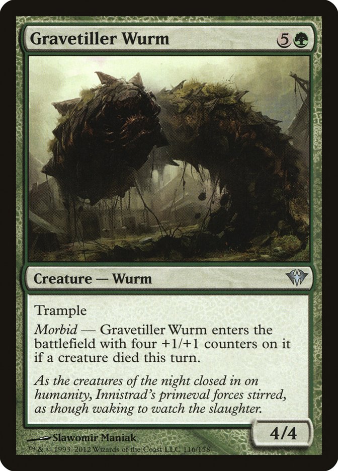 Gravetiller Wurm [Dark Ascension] | Pegasus Games WI
