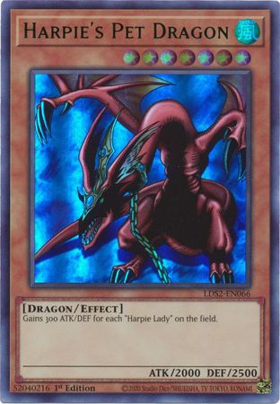 Harpie's Pet Dragon (Green) [LDS2-EN066] Ultra Rare | Pegasus Games WI