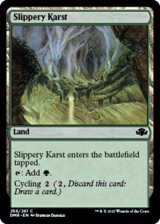 Slippery Karst [Dominaria Remastered] | Pegasus Games WI