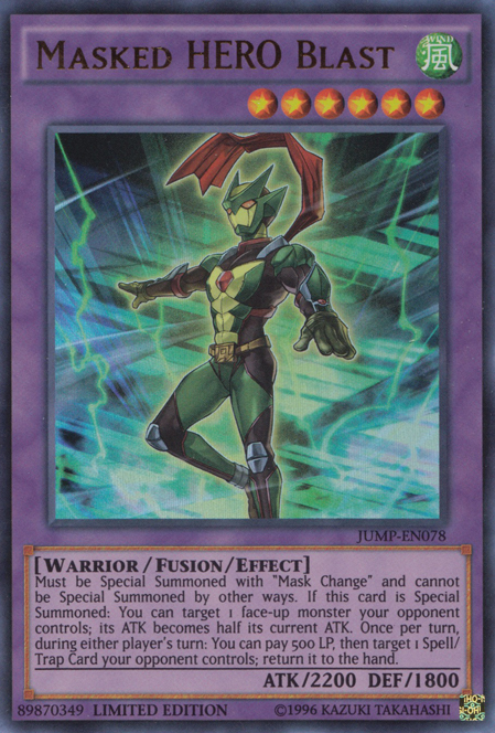 Masked HERO Blast [JUMP-EN078] Ultra Rare | Pegasus Games WI
