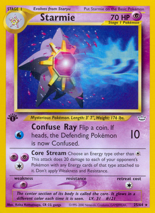 Starmie (25/64) [Neo Revelation 1st Edition] | Pegasus Games WI