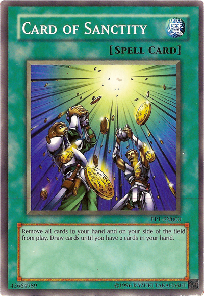 Card of Sanctity (Kids WB Duel of Destiny Promo) [EP1-EN000] Common | Pegasus Games WI