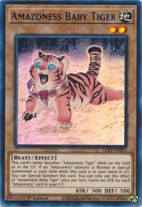 Amazoness Baby Tiger (Purple) [LDS1-EN023] Ultra Rare | Pegasus Games WI