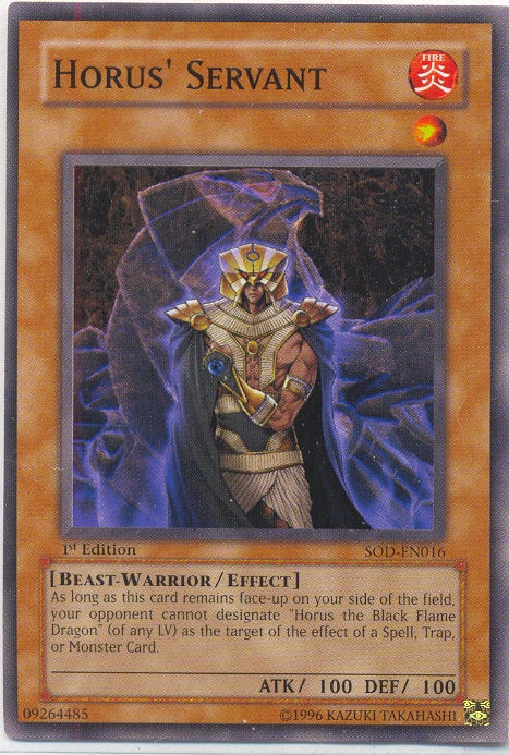 Horus' Servant [SOD-EN016] Common | Pegasus Games WI