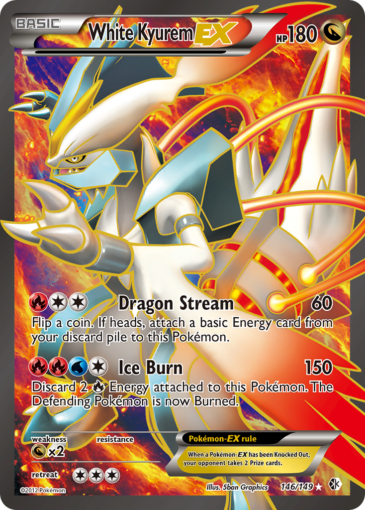 White Kyurem EX (146/149) [Black & White: Boundaries Crossed] | Pegasus Games WI