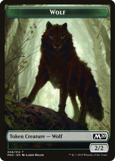 Wolf Double-Sided Token [Challenger Decks 2020 Tokens] | Pegasus Games WI
