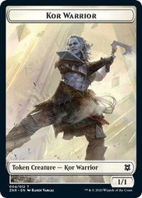 Kor Warrior // Plant Double-Sided Token [Zendikar Rising Tokens] | Pegasus Games WI