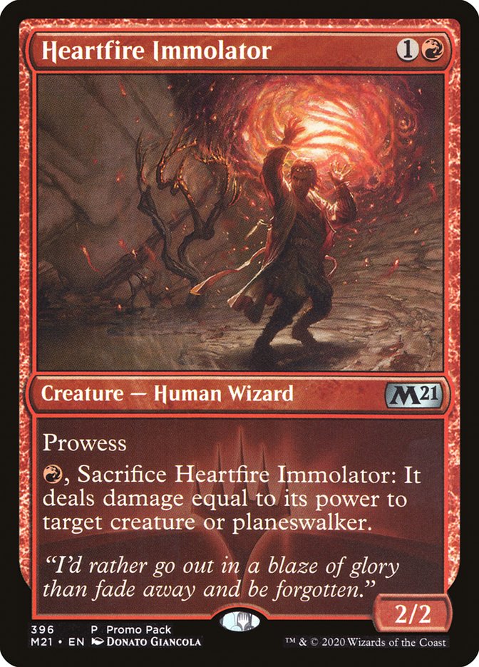 Heartfire Immolator (Promo Pack) [Core Set 2021 Promos] | Pegasus Games WI