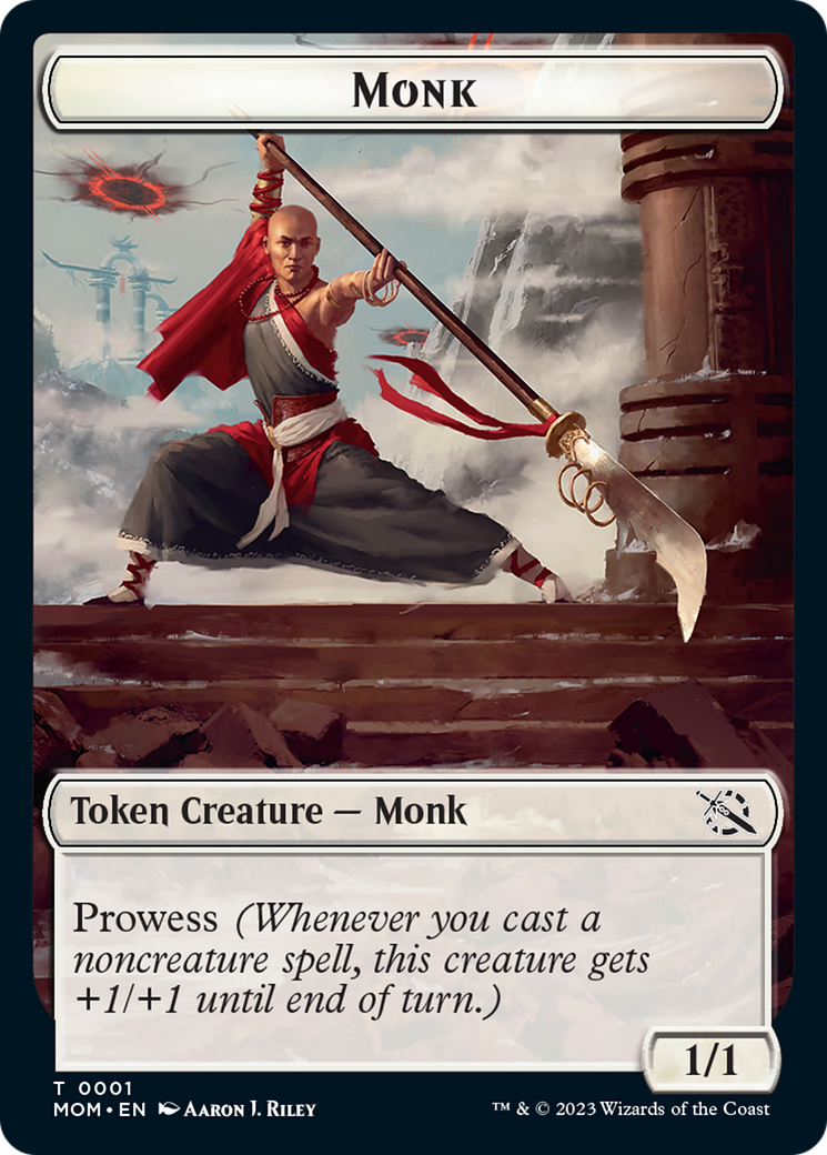 Monk // Kraken Double-Sided Token [March of the Machine Tokens] | Pegasus Games WI