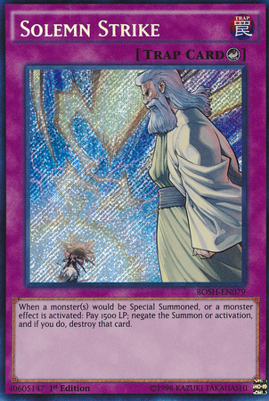 Solemn Strike [BOSH-EN079] Secret Rare | Pegasus Games WI