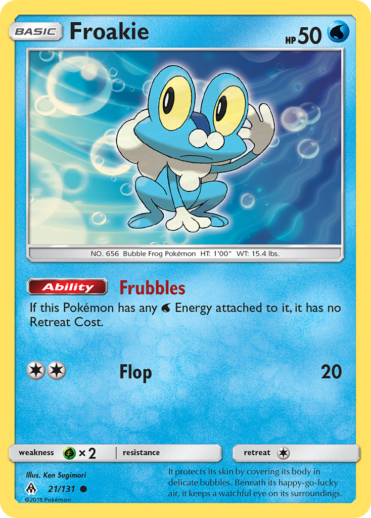 Froakie (21/131) [Sun & Moon: Forbidden Light] | Pegasus Games WI