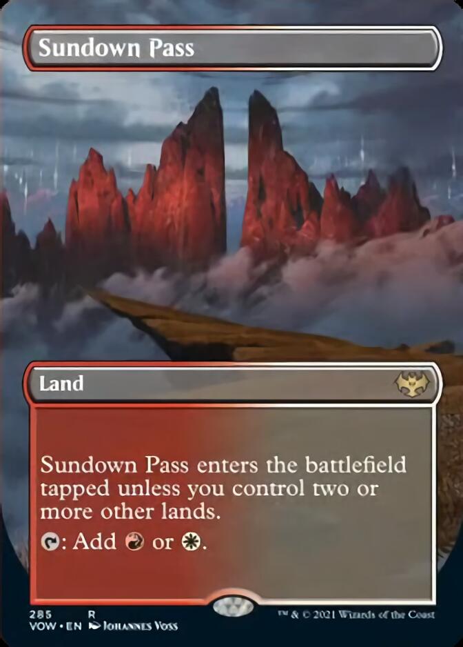 Sundown Pass (Borderless Alternate Art) [Innistrad: Crimson Vow] | Pegasus Games WI