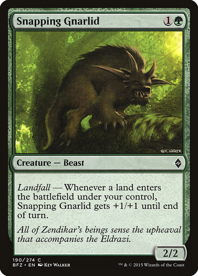Snapping Gnarlid [Battle for Zendikar] | Pegasus Games WI