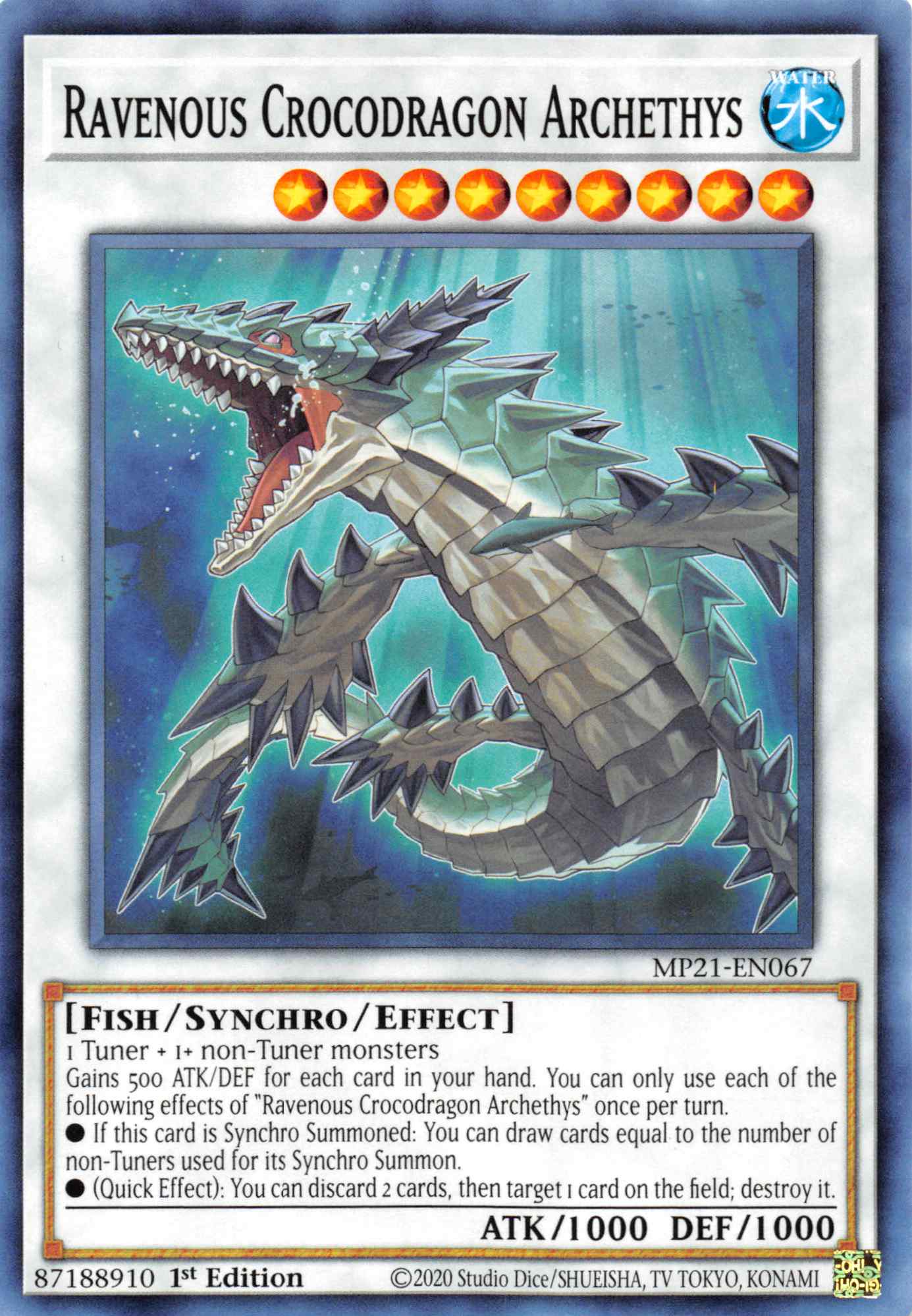 Ravenous Crocodragon Archethys [MP21-EN067] Common | Pegasus Games WI