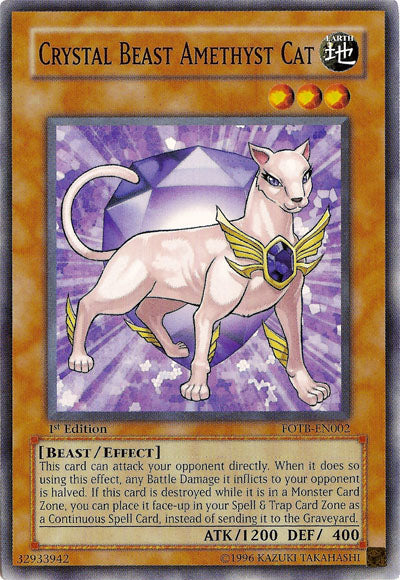 Crystal Beast Amethyst Cat [FOTB-EN002] Common | Pegasus Games WI