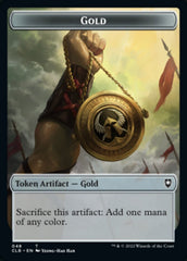 Gold // Dragon Double-Sided Token [Commander Legends: Battle for Baldur's Gate Tokens] | Pegasus Games WI