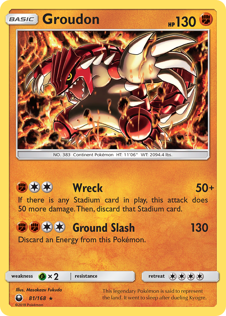 Groudon (81/168) [Sun & Moon: Celestial Storm] | Pegasus Games WI