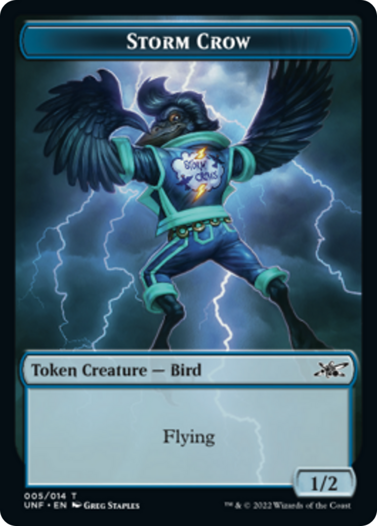 Cat // Storm Crow Double-Sided Token [Unfinity Tokens] | Pegasus Games WI