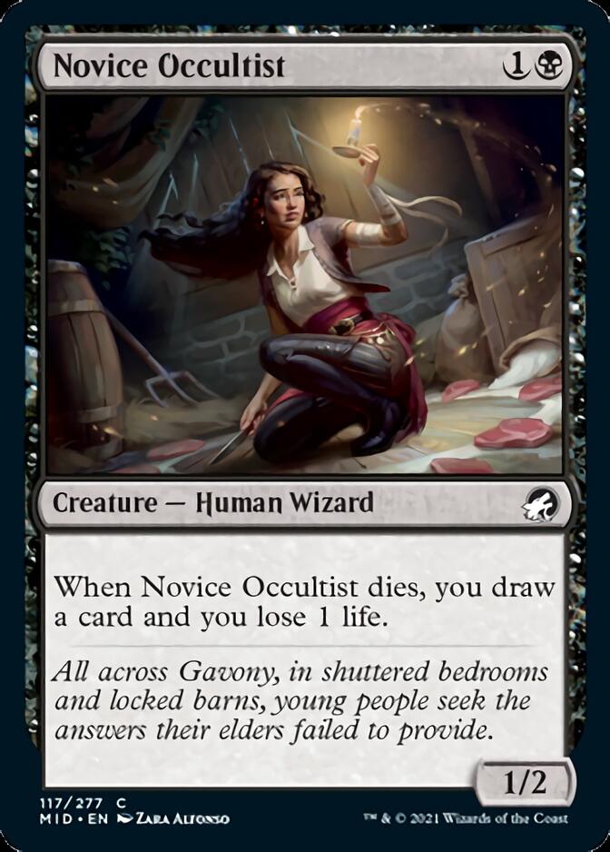 Novice Occultist [Innistrad: Midnight Hunt] | Pegasus Games WI