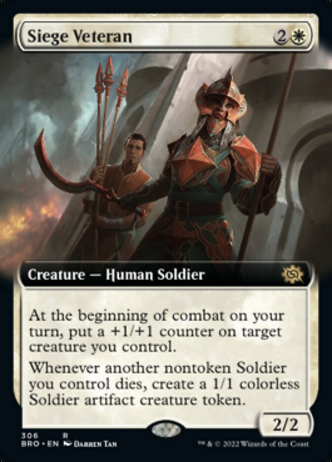 Siege Veteran (Extended Art) [The Brothers' War] | Pegasus Games WI