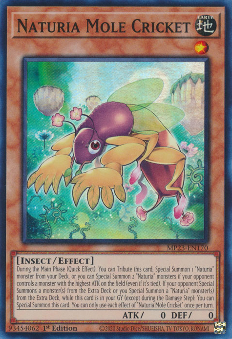 Naturia Mole Cricket [MP23-EN170] Super Rare | Pegasus Games WI