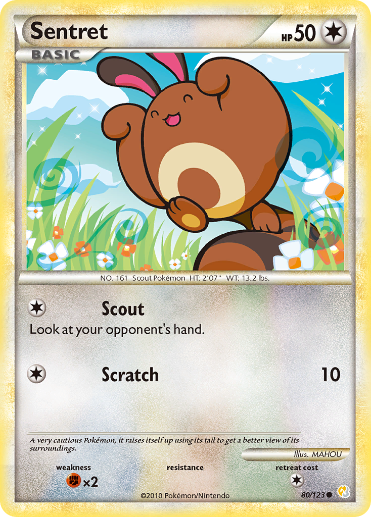 Sentret (80/123) [HeartGold & SoulSilver: Base Set] | Pegasus Games WI
