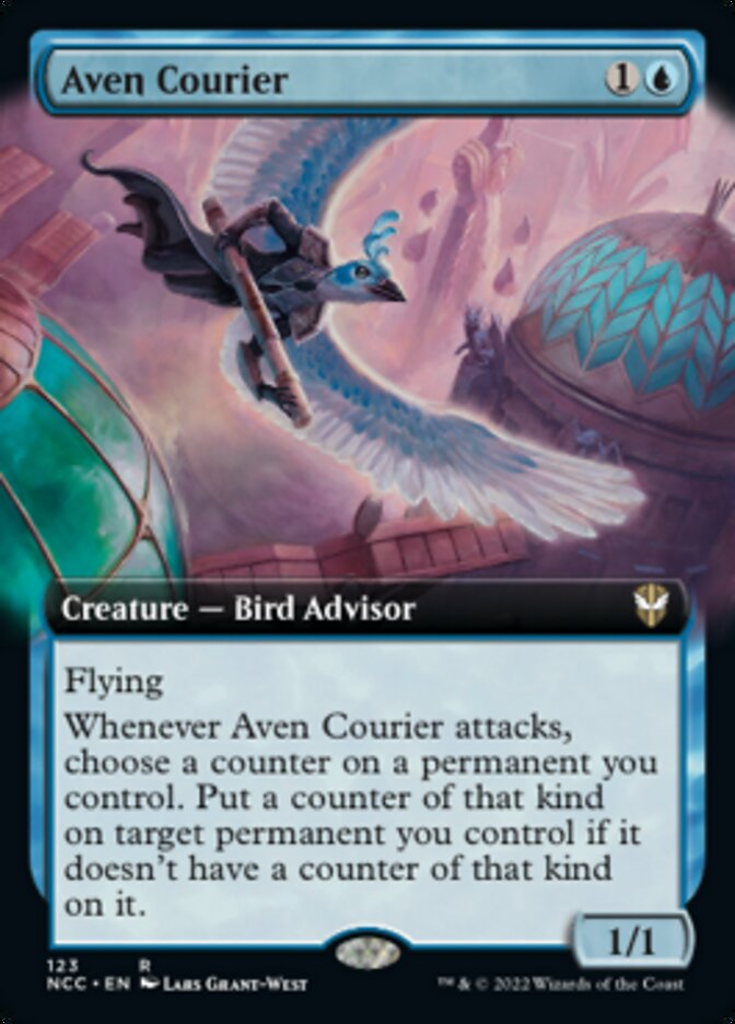 Aven Courier (Extended Art) [Streets of New Capenna Commander] | Pegasus Games WI