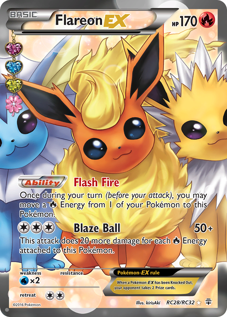 Flareon EX (RC28/RC32) [XY: Generations] | Pegasus Games WI