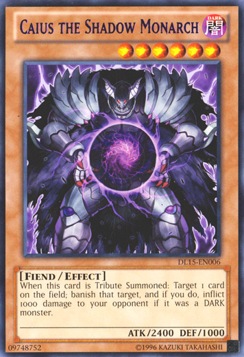 Caius the Shadow Monarch (Purple) [DL15-EN006] Rare | Pegasus Games WI