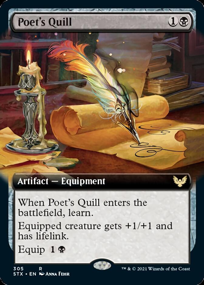 Poet's Quill (Extended Art) [Strixhaven: School of Mages] | Pegasus Games WI
