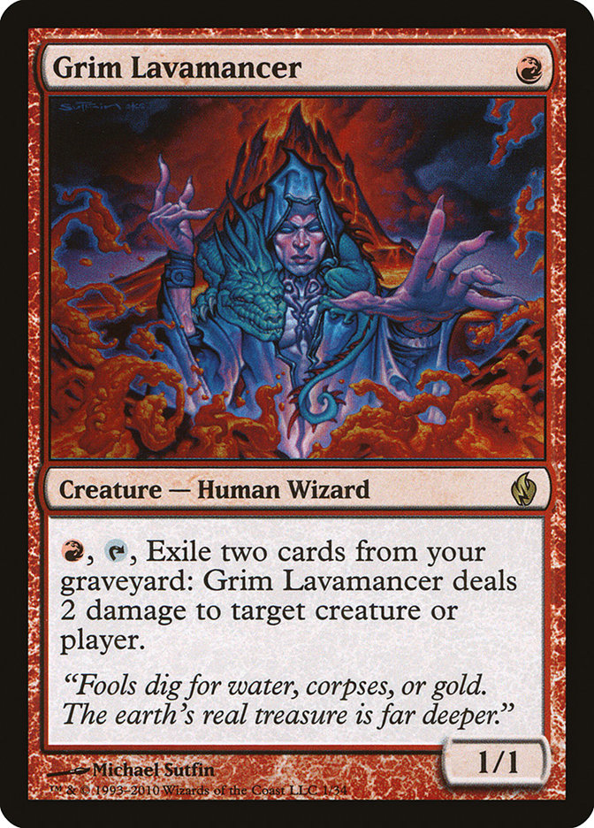 Grim Lavamancer [Premium Deck Series: Fire and Lightning] | Pegasus Games WI