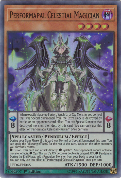 Performapal Celestial Magician [LED6-EN045] Super Rare | Pegasus Games WI