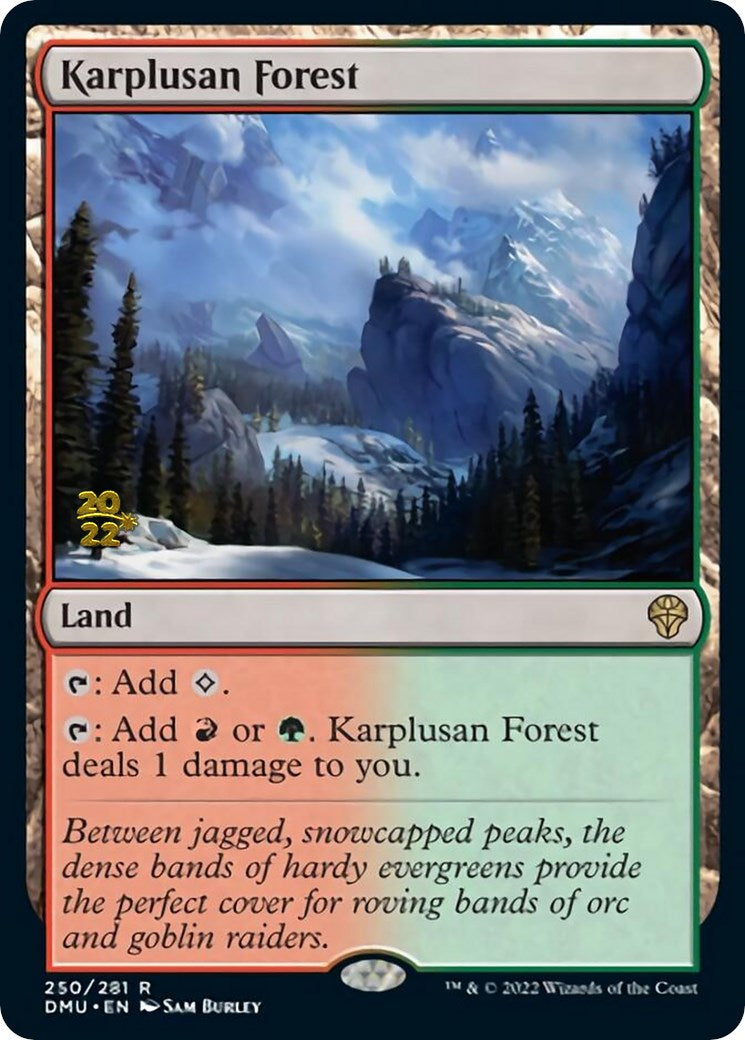 Karplusan Forest [Dominaria United Prerelease Promos] | Pegasus Games WI