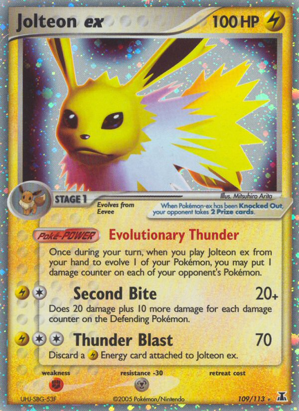 Jolteon ex (109/113) [EX: Delta Species] | Pegasus Games WI