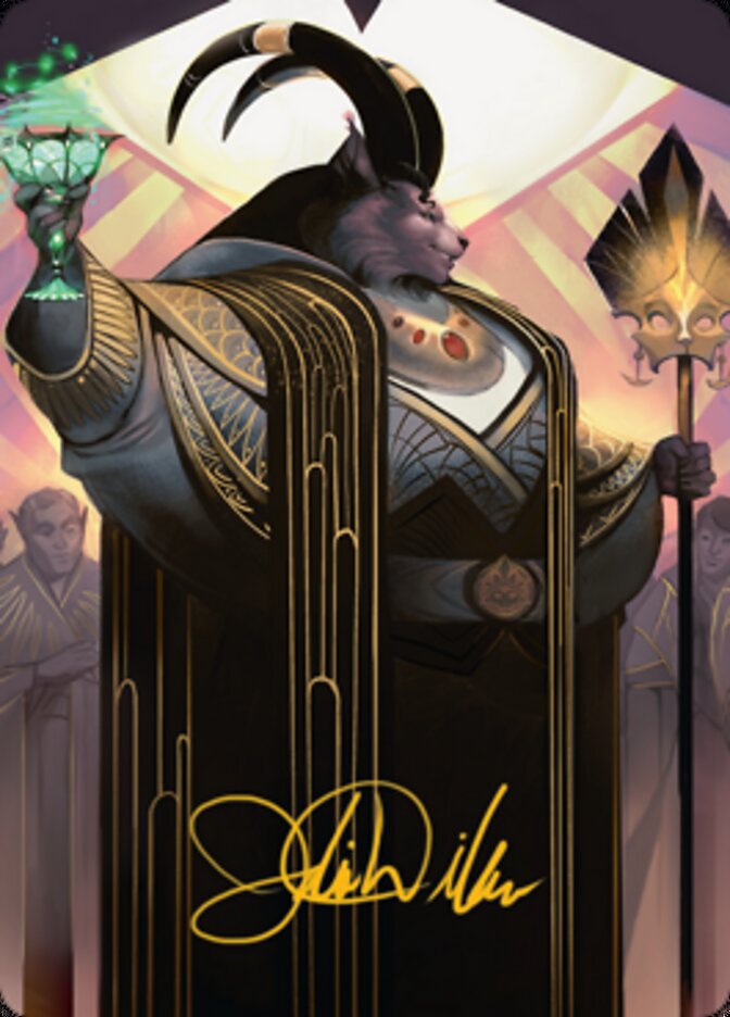 Jetmir, Nexus of Revels 2 Art Card (Gold-Stamped Signature) [Streets of New Capenna Art Series] | Pegasus Games WI