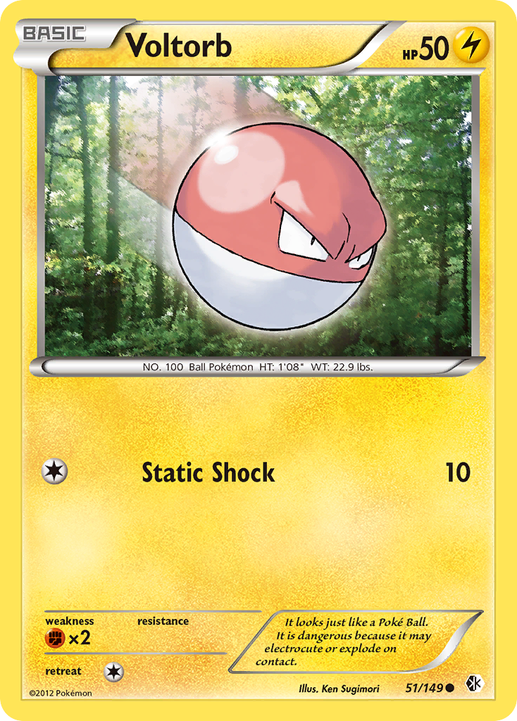 Voltorb (51/149) [Black & White: Boundaries Crossed] | Pegasus Games WI