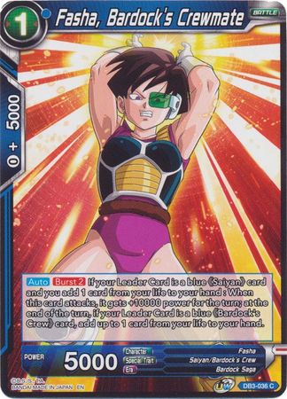 Fasha, Bardock's Crewmate [DB3-036] | Pegasus Games WI