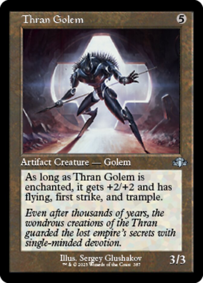 Thran Golem (Retro) [Dominaria Remastered] | Pegasus Games WI