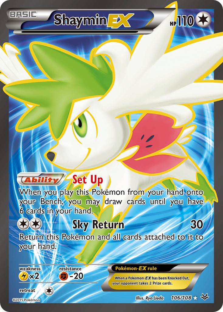 Shaymin EX (106/108) [XY: Roaring Skies] | Pegasus Games WI