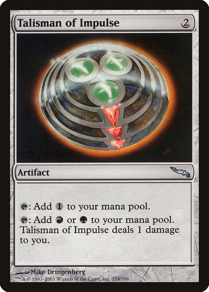 Talisman of Impulse [Mirrodin] | Pegasus Games WI